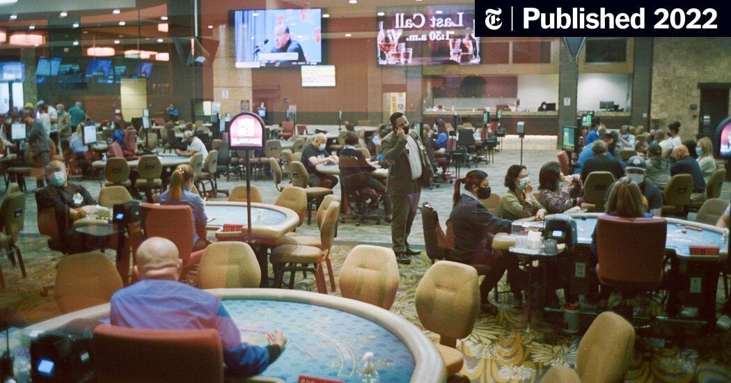 En atmosfærisk utsikt fra Pinevalleyforge casino hall